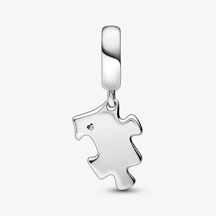 PANDORA : Sparkling Puzzle Piece Dangle Charm -