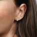 PANDORA : Sparkling Round & Square Earrings -