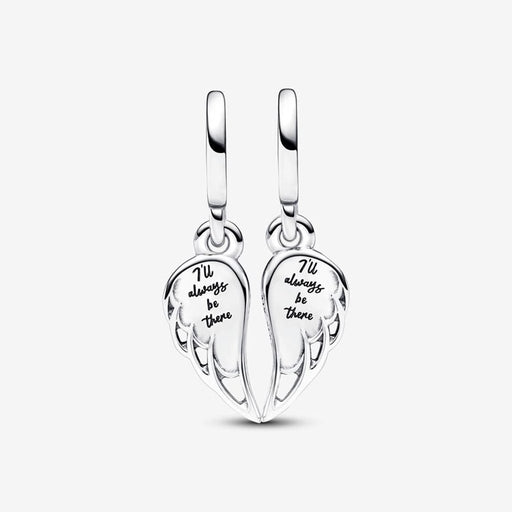 PANDORA : Sparkling Splitable Angel Wings Dangle Charm - PANDORA : Sparkling Splitable Angel Wings Dangle Charm