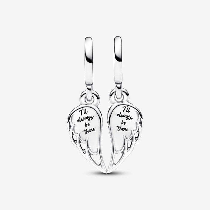 PANDORA : Sparkling Splitable Angel Wings Dangle Charm - PANDORA : Sparkling Splitable Angel Wings Dangle Charm