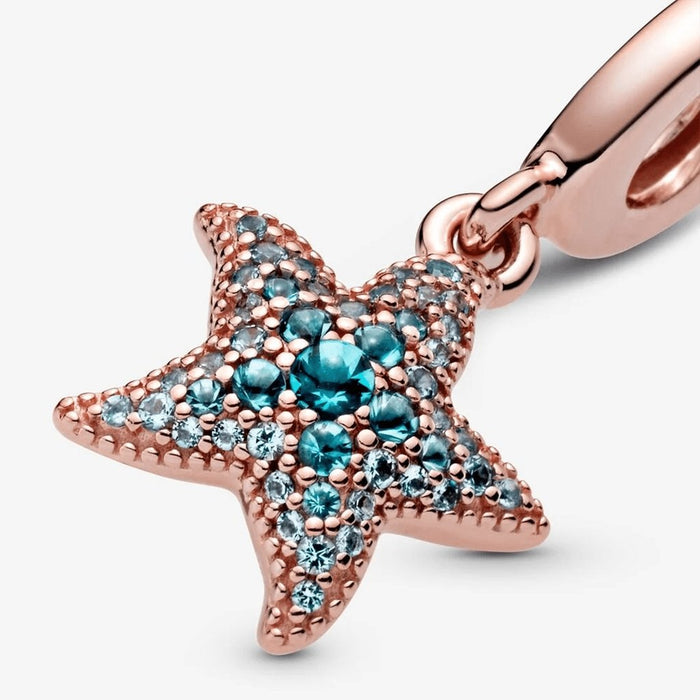 PANDORA : Sparkling Starfish Dangle Charm -