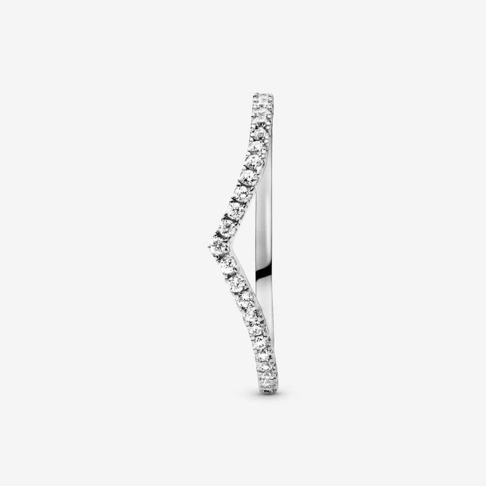 PANDORA : Sparkling Wishbone Ring -