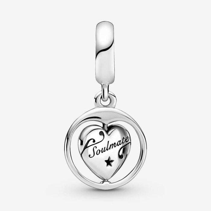 PANDORA : Spinning Forever & Always Soulmate Dangle Charm -
