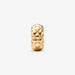 PANDORA : Studded Clip Charm in Gold Plated - PANDORA : Studded Clip Charm in Gold Plated