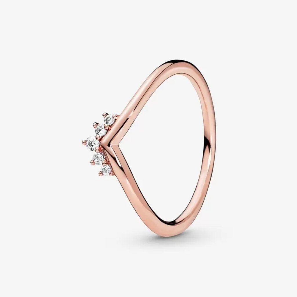 Pura Vida Delicate Mickey Mouse Rose Gold Ring, Size 6