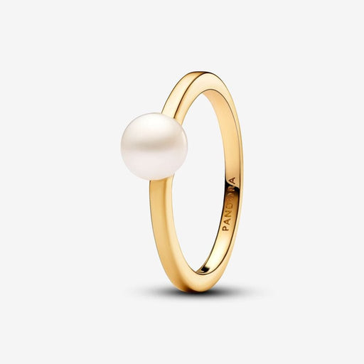 PANDORA : Treated Freshwater Cultured Pearl Ring in Gold - PANDORA : Treated Freshwater Cultured Pearl Ring in Gold