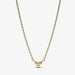 PANDORA : Triple Stone Heart Collier Necklace - PANDORA : Triple Stone Heart Collier Necklace