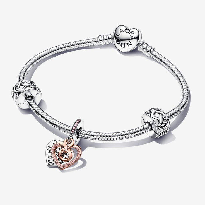 PANDORA : Two-tone Infinity Heart Bracelet Gift Set - PANDORA : Two-tone Infinity Heart Bracelet Gift Set