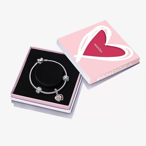 PANDORA : Two-tone Infinity Heart Bracelet Gift Set - PANDORA : Two-tone Infinity Heart Bracelet Gift Set