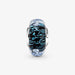 PANDORA : Wavy Dark Blue Murano Glass Ocean Charm -
