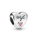 PANDORA : Wife Love Heart Charm -