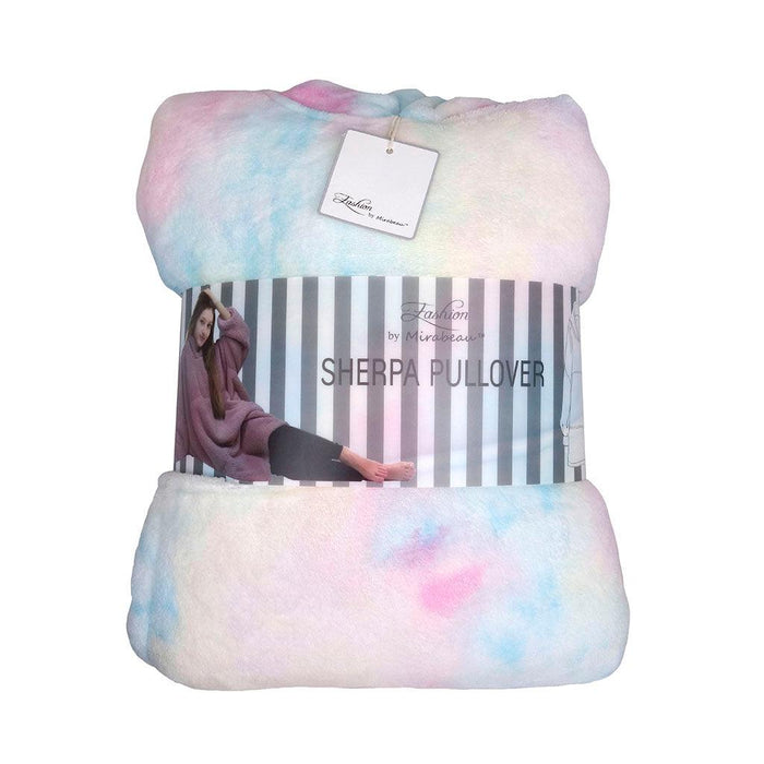 Pastel Tie Dye Oversized Blanket Pullover - Pastel Tie Dye Oversized Blanket Pullover - Annies Hallmark and Gretchens Hallmark, Sister Stores