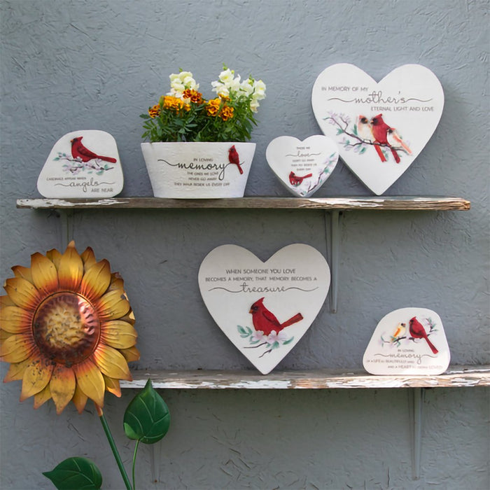 Pavilion Gift Co : Cardinals Appear - 5.5" Standing Memorial Stone - Pavilion Gift Co : Cardinals Appear - 5.5" Standing Memorial Stone