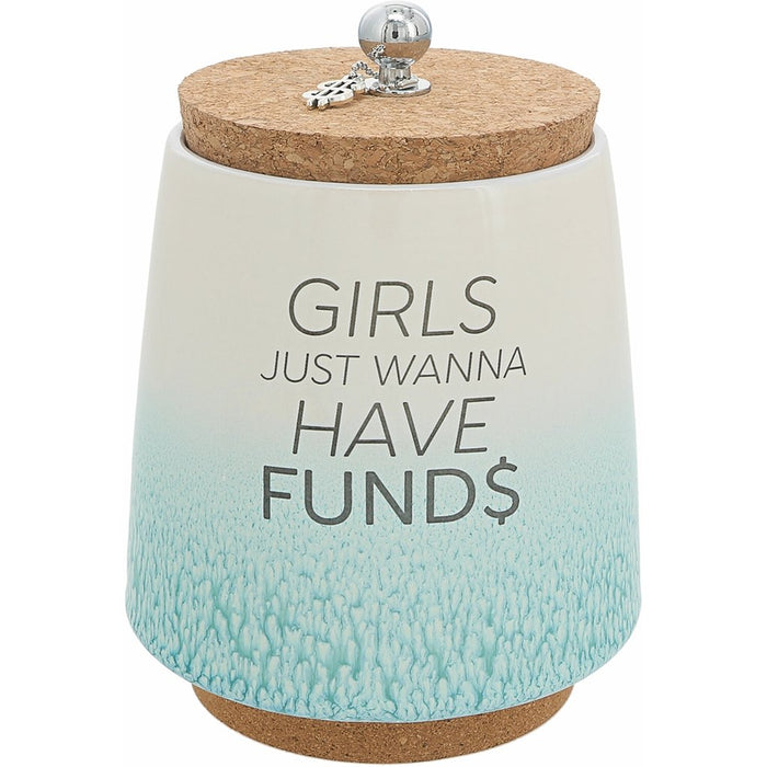 Pavilion Gift Co : Girls - 6.5" Ceramic Savings Bank -