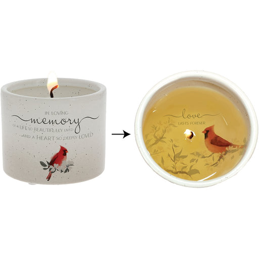 Pavilion Gift Co : In Loving Memory - 8 oz - 100% Soy Wax Reveal Candle Scent: Tranquility - Pavilion Gift Co : In Loving Memory - 8 oz - 100% Soy Wax Reveal Candle Scent: Tranquility