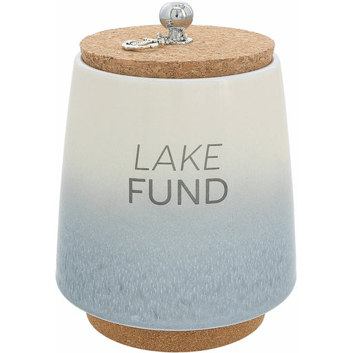 Pavilion Gift Co : Lake - 6.5" Ceramic Savings Bank -