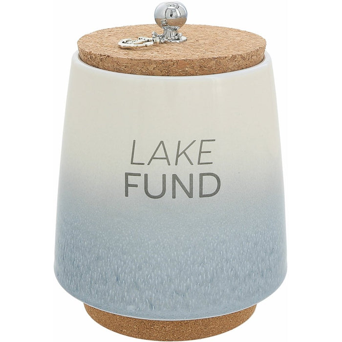 Pavilion Gift Co : Lake - 6.5" Ceramic Savings Bank -