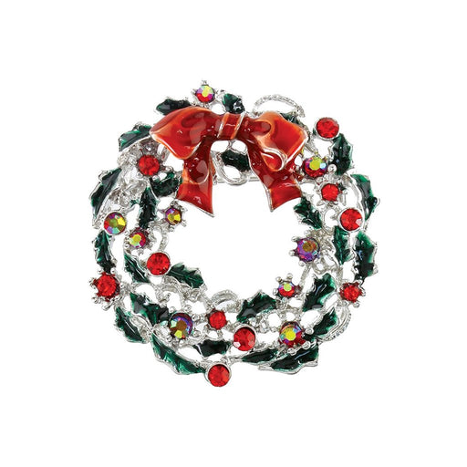 Periwinkle by Barlow : Bright Shimmering Holiday Wreath with Crystals - Pin - Periwinkle by Barlow : Bright Shimmering Holiday Wreath with Crystals - Pin