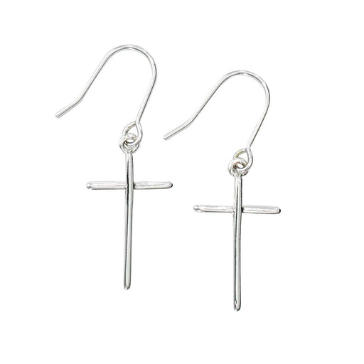 Periwinkle by Barlow : Classic Silver Crosses Earrings - Periwinkle by Barlow : Classic Silver Crosses Earrings