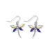 Periwinkle by Barlow : Fanciful Crystal Dragonfly Earrings - Periwinkle by Barlow : Fanciful Crystal Dragonfly Earrings