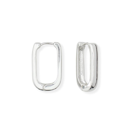 Periwinkle by Barlow : Polished Silver Huggies - Earrings - Periwinkle by Barlow : Polished Silver Huggies - Earrings