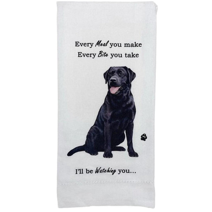 Splash Kitchen Towels with Funny Sayings, 2 Pack, 100% Cotton 