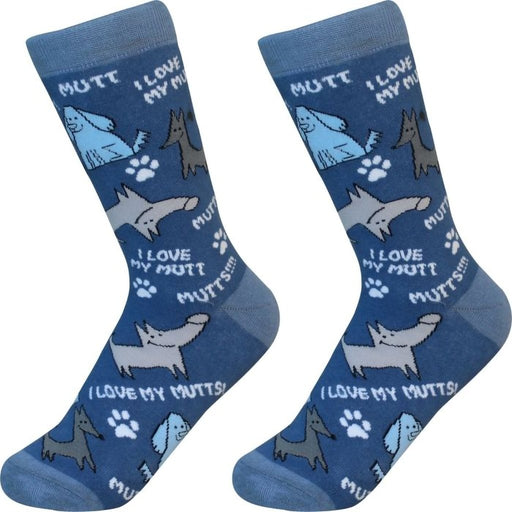 Pet Lover - I Love My Mutt Unisex Socks - Pet Lover - I Love My Mutt Unisex Socks