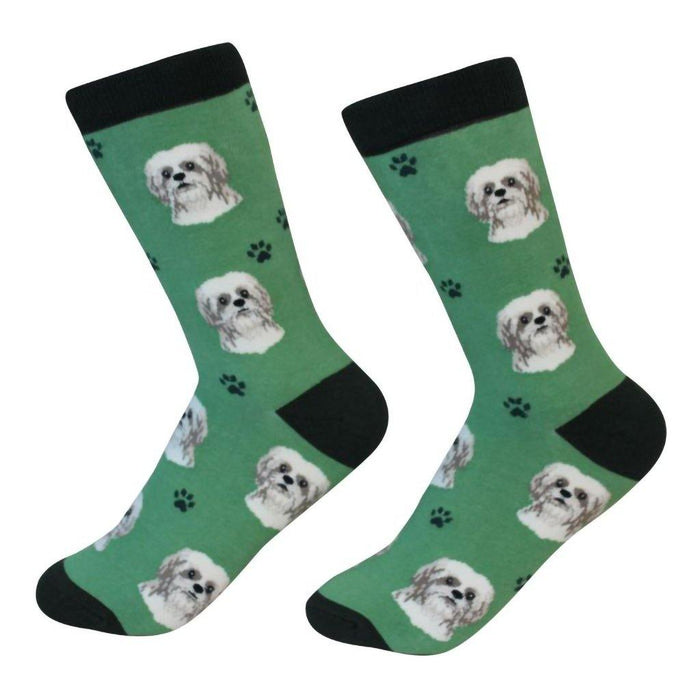 Pet Lover Socks - Shih Tzu - Tan -