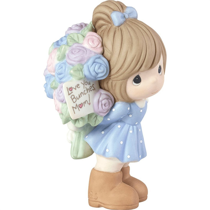 Precious Moments : Love You Bunches, Mom!, Bisque Porcelain Figurine, Girl -