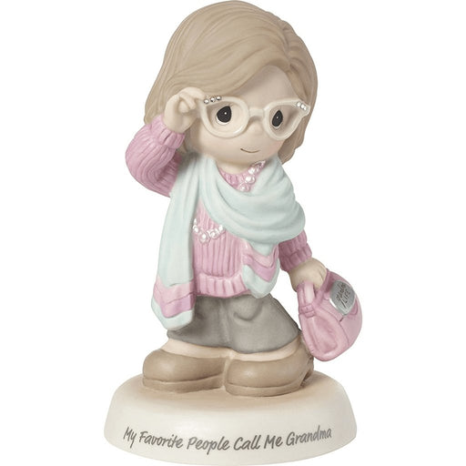 Precious Moments : My Favorite People Call Me Grandma, Bisque Porcelain Figurine -