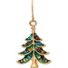 Rain : Gold Crystal Color Xmas Tree Earrings - Rain : Gold Crystal Color Xmas Tree Earrings - Annies Hallmark and Gretchens Hallmark, Sister Stores