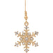 Rain : Gold Crystal Sparkle Snowflake Earrings - Rain : Gold Crystal Sparkle Snowflake Earrings