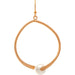 Rain : Gold Pearl Bead Bypass Earrings -
