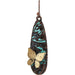 Rain : Patina Swirl Gold 3D Butterfly Earrings -