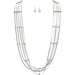 Rain : Silver Bead Chain Layers Necklace Set -