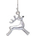 Rain : Silver Dancing Reindeer Earrings - Rain : Silver Dancing Reindeer Earrings