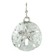 Rain : Silver Sand Dollar Drop Earrings - Rain : Silver Sand Dollar Drop Earrings