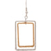 Rain : Two Tone Square in Square Earrings -