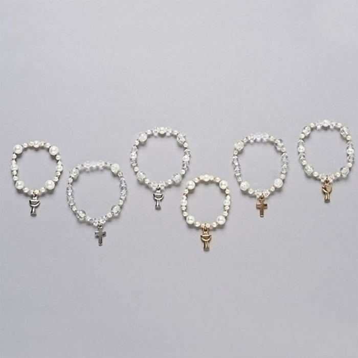 Roman : First Communion Bracelets 6 Assorted -
