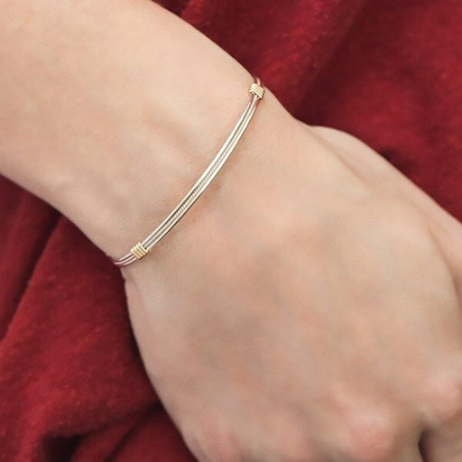 Ronaldo Jewelry : Be Kind Bracelet - Made with 14K Gold and Argentium Silver -