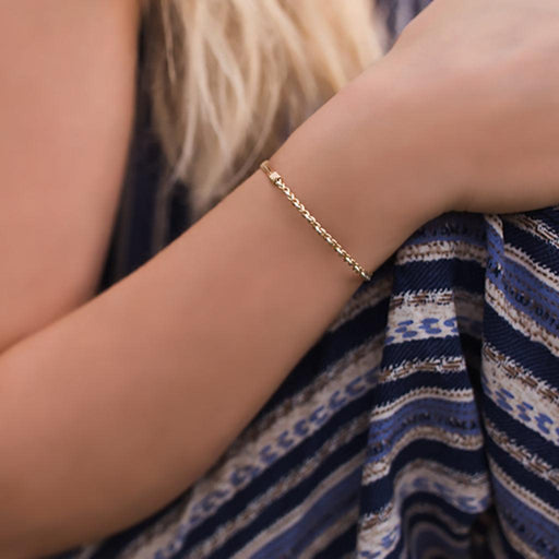Ronaldo Jewelry : Empowered Bracelet - Made with 14K Gold and Argentium Silver -