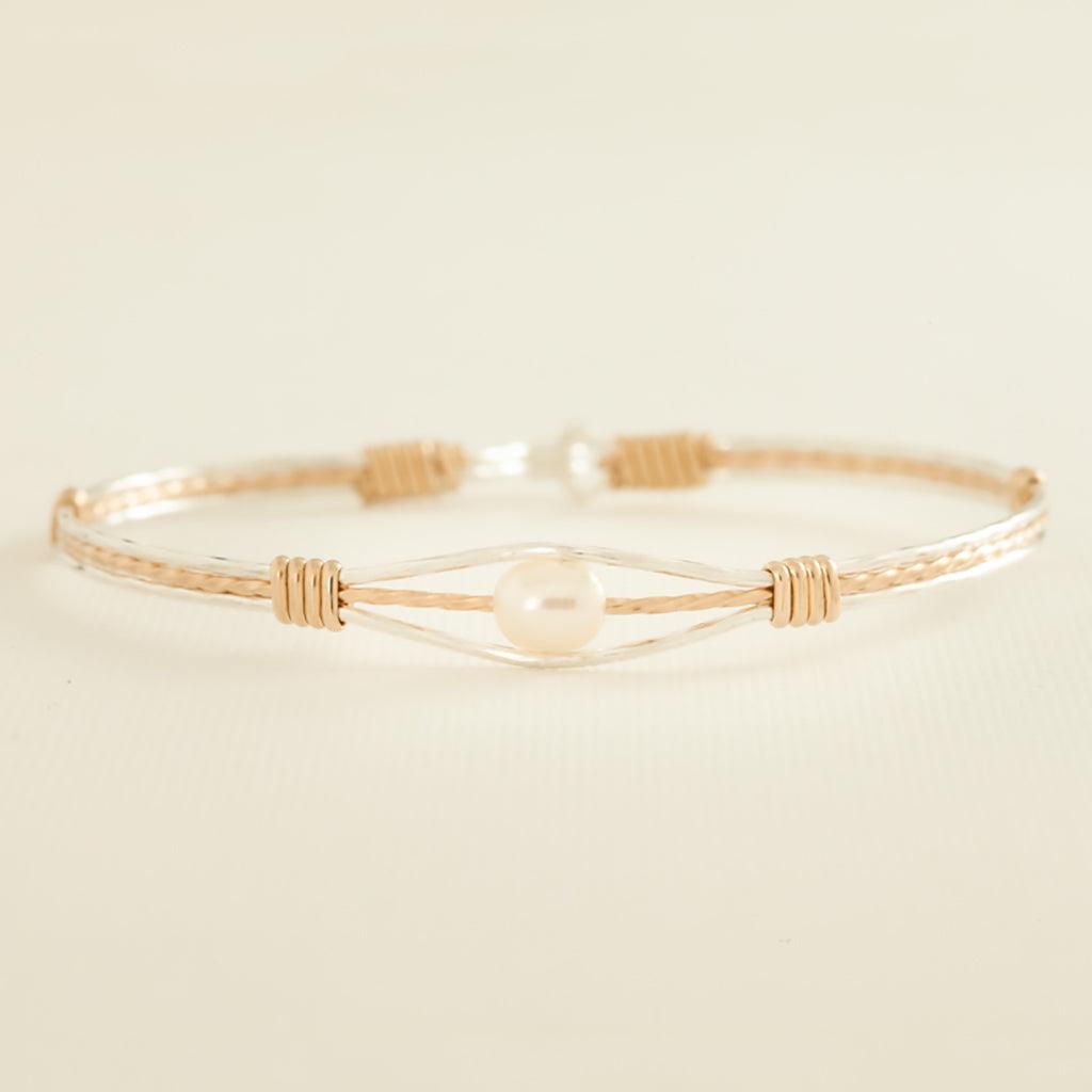 ronaldo jewelry guardian angel bracelet in 14k gold and argentium silver