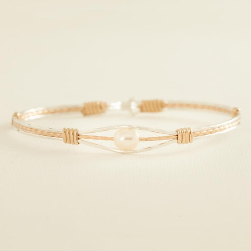 Ronaldo Jewelry : Guardian Angel Bracelet in 14K Gold and Argentium Silver -