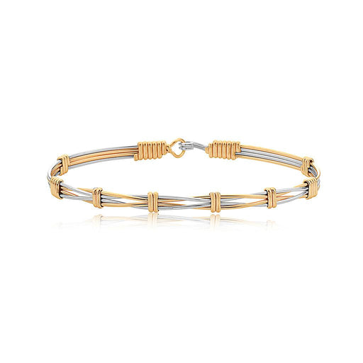 Ronaldo Jewelry : Rise Above Bracelet - 14K Gold Artist Wire and Silver -