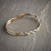 Ronaldo Jewelry : To the Moon and Back Bracelet - Made with 14k Gold Artist Wire and Argentium Silver -