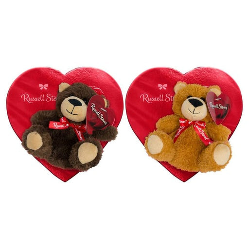 Russell Stover : Assorted Chocolates Red Foil Heart Box, 3.1 oz. with Plush - Assorted Bear Color, 1 at Random - Russell Stover : Assorted Chocolates Red Foil Heart Box, 3.1 oz. with Plush - Assorted Bear Color, 1 at Random