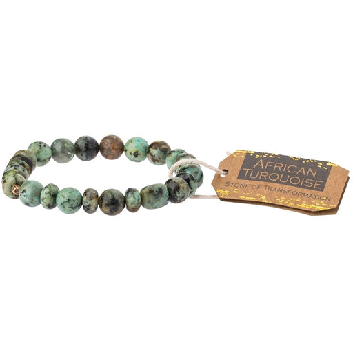Scout Curated Wears : African Turquoise Stone Bracelet - Stone of Transformation - Scout Curated Wears : African Turquoise Stone Bracelet - Stone of Transformation