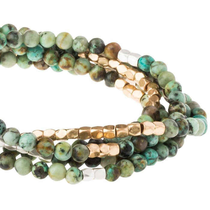 Scout Curated Wears : African Turquoise Stone Wrap - Stone of Transformation -