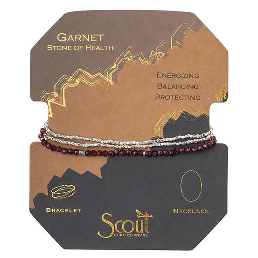 Scout Curated Wears : Delicate Stone Garnet - Stone of Health -