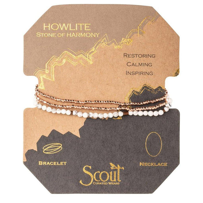Scout Curated Wears : Delicate Stone Howlite - Stone of Harmony -